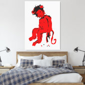 Toile encre de singe (Insitu(Chambre))