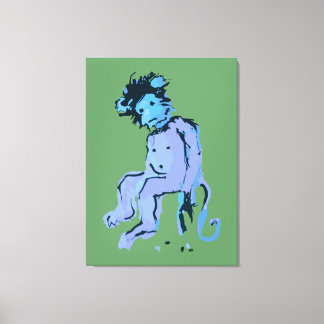 Toile encre de singe