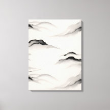 Encre de sumi abstraite Lavis zen Papier de riz Mi