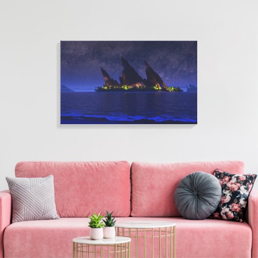 Toile Endless Blue (Starlight) (Insitu(Salon))