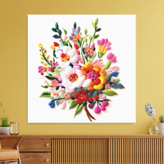 Toile Energetic Bloom Wall Décor Sacred Geometry Art