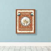 Toile Énergie d'abondance du buffle blanc (Insitu (Plancher de Bois))