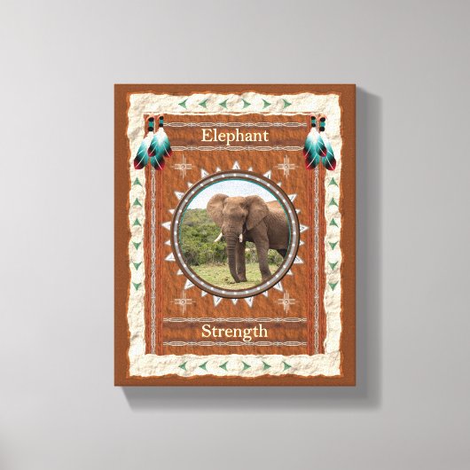 Toile Énergie de force de l'éléphant (Recto)