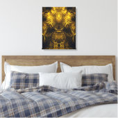 Toile Énergie de plasma doré Art fractal (Insitu(Chambre))