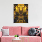 Toile Énergie de plasma doré Art fractal (Insitu(Salon))