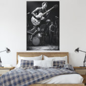 Toile Énergie en noir et blanc (Insitu(Chambre))