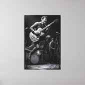Toile Énergie en noir et blanc (Recto)