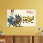 Toile Enfant à Toga sur Chariot tiré par des pousses (Insitu(Salon))