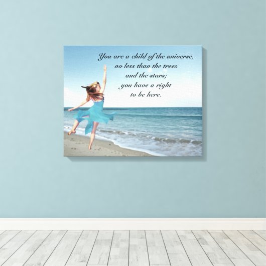 Toile Enfant de Desiderata de l'univers (Insitu (Plancher de Bois))