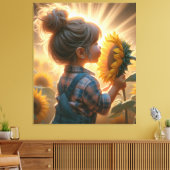 Toile Enfant de tournesol (Insitu(Salon))