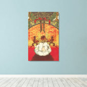Toile Enfant devant la cheminée (Insitu (Plancher de Bois))