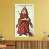 Toile Enfant habillé en rouge (Insitu(Salon))