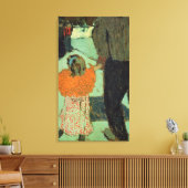 Toile Enfant portant une écharpe rouge, c. 1891 (Insitu(Salon))