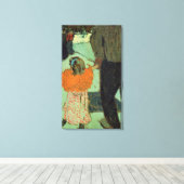 Toile Enfant portant une écharpe rouge, c. 1891 (Insitu (Plancher de Bois))