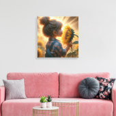 Toile Enfant tournesol (Insitu(Salon))