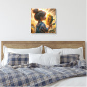 Toile Enfant tournesol (Insitu(Chambre))