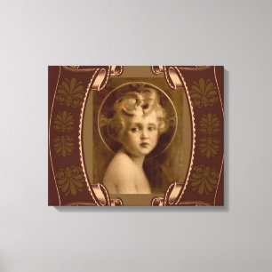 Toile Enfant vintage Jésus du Christ la lumière du mon