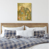 Toile Enfants à cheval sur l'éléphant (litho) (Insitu(Chambre))