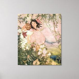 Toile Enfants au printemps par Ruth Hallock