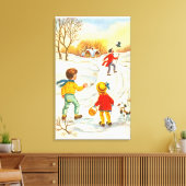 Toile Enfants avec chien (Insitu(Salon))