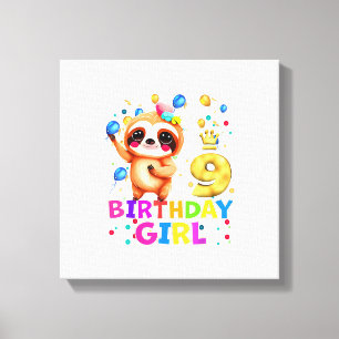 Toile Enfants de paresseux T-S 9 ans Paresseux 9e annive