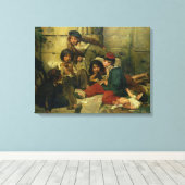 Toile Enfants des rues de Paris, 1852 (Insitu (Plancher de Bois))