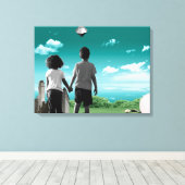 Toile Enfants du futur (Insitu (Plancher de Bois))