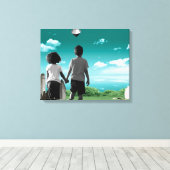 Toile Enfants du futur (Insitu (Plancher de Bois))