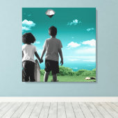 Toile Enfants du futur (Insitu (Plancher de Bois))