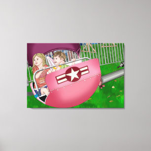 Toile Enfants en art lunaire du Carnaval