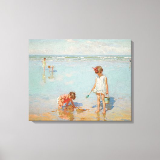 Toile Enfants en bord de mer (Summer Beach Scene) (Recto)