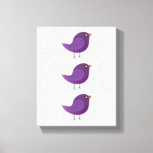 Toile Enfants mignonette birdy