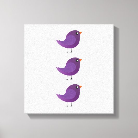 Toile Enfants oiseau mignon (Recto)