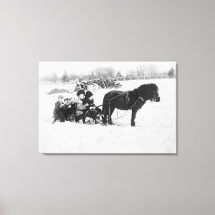 Toile Enfants sur pilotis pivots Photo