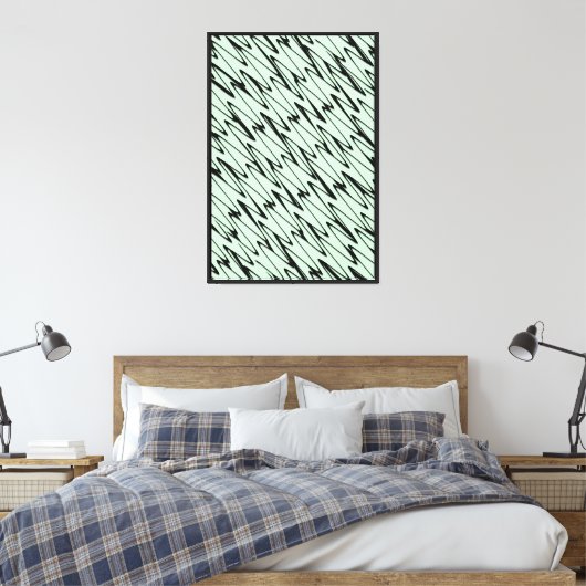 Toile Engager la dynamique verte de la menthe (Insitu(Chambre))