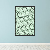 Toile Engager la dynamique verte de la menthe (Insitu (Plancher de Bois))