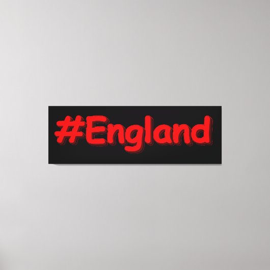 Toile "#England" Joli Design. Commandez dès maintenant (Recto)