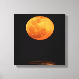 Toile Énorme pleine lune South Padre Island, Texas