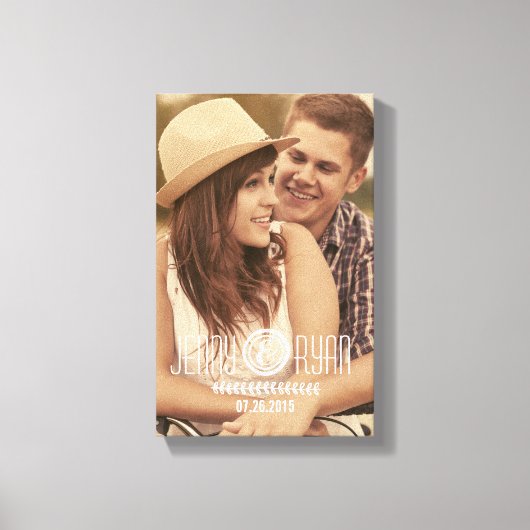 TOILE ENREGISTRER NOTRE DATE | ENREGISTRER LA PHOTO DE L (Recto)