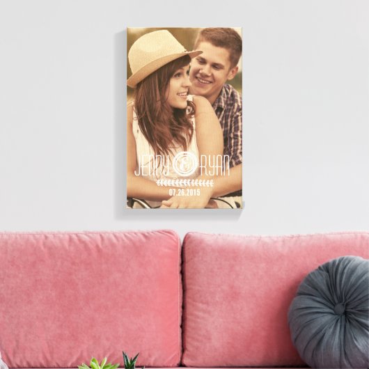 TOILE ENREGISTRER NOTRE DATE | ENREGISTRER LA PHOTO DE L (Insitu(Salon))