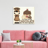 Toile enrobée au chocolat (Insitu(Salon))