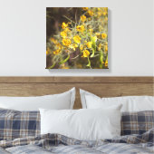Toile enrobée de Fleurs Jaunes (Insitu(Chambre))