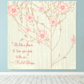 Toile enrobée de fleurs sauvages inspirante (Insitu (Plancher de Bois))