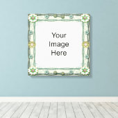 Toile enrobée de Modèle de gemme et de perle (Insitu (Plancher de Bois))