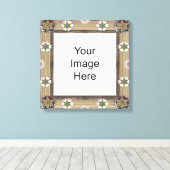 Toile enrobée de Modèle photo de gemme et de perle (Insitu (Plancher de Bois))