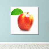 Toile enrobée de peinture d'Apple (Insitu (Plancher de Bois))