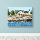 Toile enrobée de Pemaquied Point Lighthouse Maine (Insitu (Plancher de Bois))