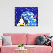 Toile enrobée de pingouin2 (Insitu(Salon))