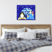 Toile enrobée de pingouin2 (Insitu(Chambre))