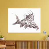 Toile enrobée de poisson catfish Synodontis Eupter (Insitu(Salon))